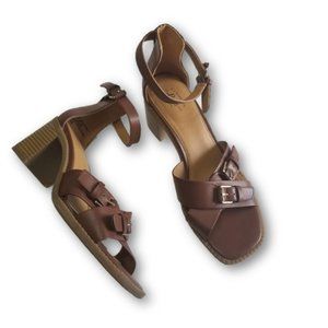 G.H. Bass & Co | Penelope Open Toe Sandal Heels 8M